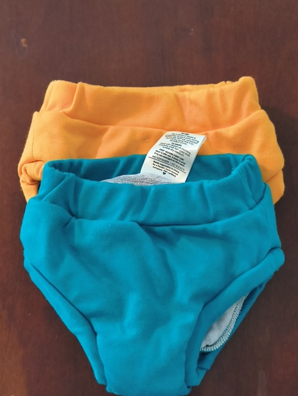 Posh Kids Reusable Diaper Covers in Teal and Orange - Size M